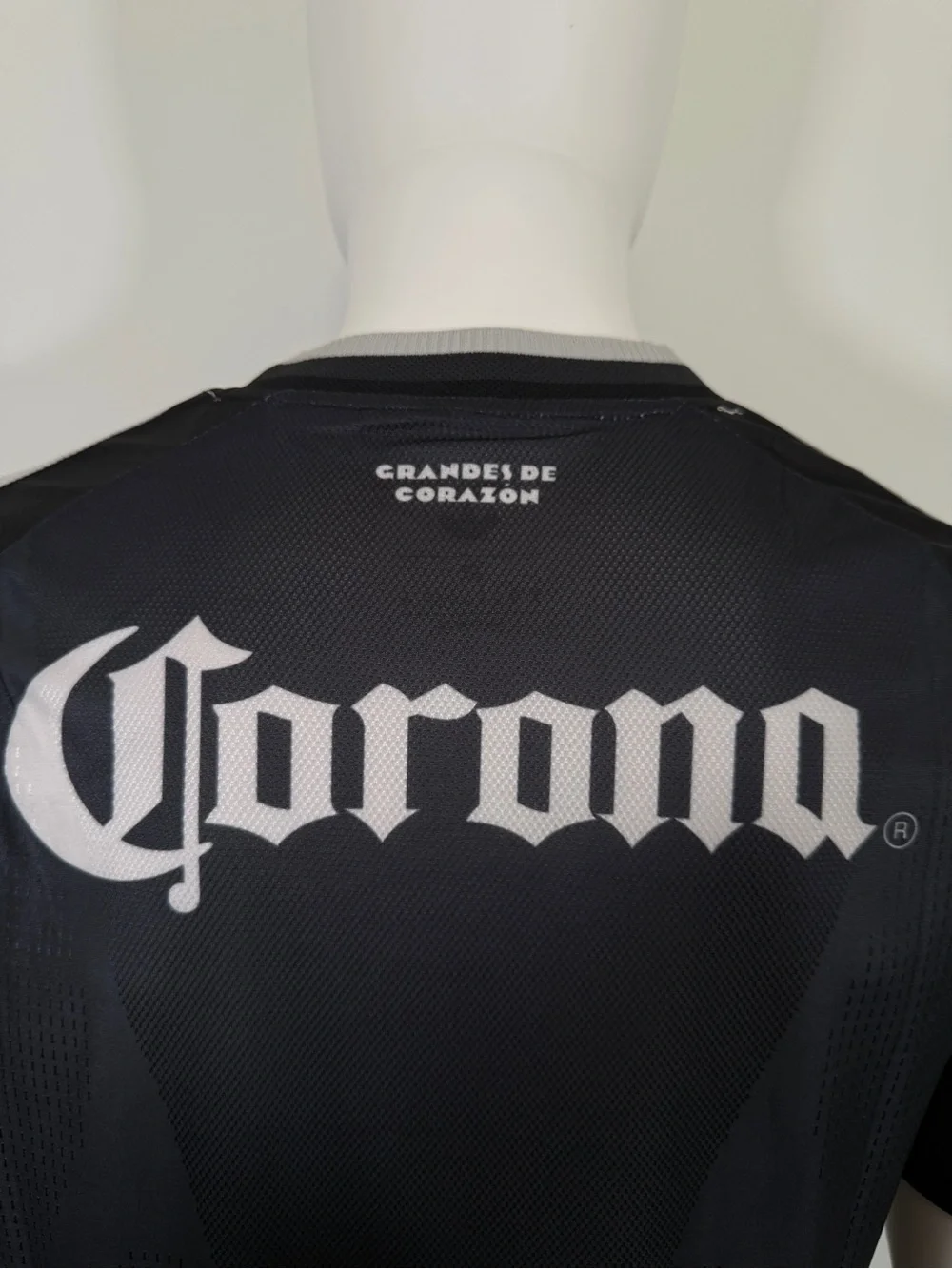 adidas Black Caliente Men's Soccer Jersey with White Logos
